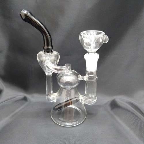 6.5'' Clear & Black Recycler
